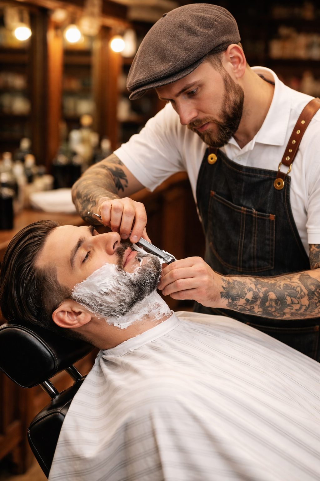 Atendimento em uma barbearia